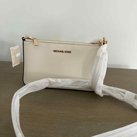 Michael Kors Outlet Jet Set Medium Saffiano Leather Crossbody Bag - Picture 9 of 9